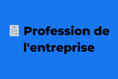 ???? Profession de l'entreprise